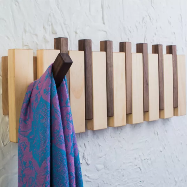 8 Hooks Key Bag Towel Rack Hanger Holder Coat Robe Hat Clothes Rack Wall Mounted