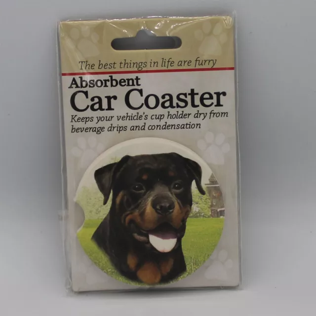 Super Absorbent Car Coaster - Dog - Rottweiler
