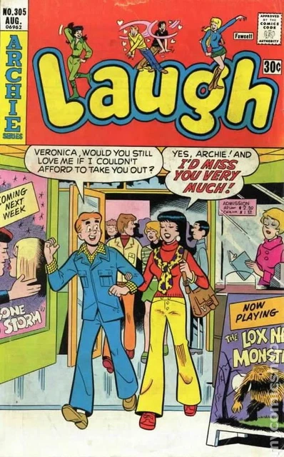 Laugh Comics #305 VG 1976 Stock Image Low Grade