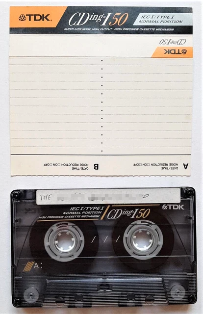 Mc Tdk CdIng I 50 Vintage Audio Tape Compact Cassette Used B