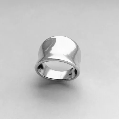 925 Sterling Silver Band Ring Women Gifted Handmade Minimalist Statement Ring O1