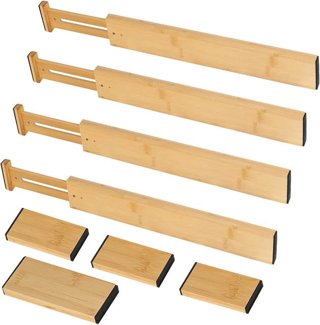 40 Divisori Per Cassetti Regolabili 37x7 Cm | Organizzatore Per Cucina, Ufficio, Camera