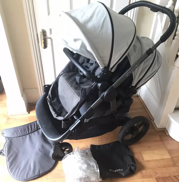 ICANDY DOUBLE TWIN Stroller Pushchair Folding Foldable From 6