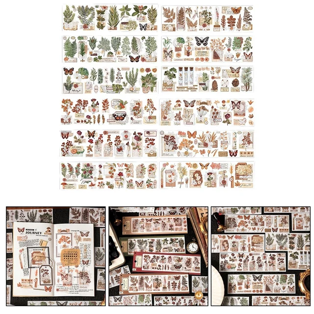 Lot De 200 Papiers Vintage Pour Scrapbooking - Papeterie Art Journal, Décoration Rétro, Cartes Anciennes
