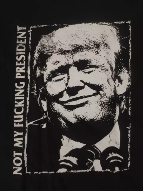 Not My F'N President Fat Wreck Chords NOFX Punk XL Black T-shirt Trump 2