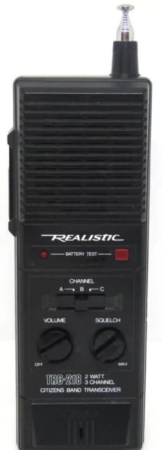 Realistic TRG-218 2 Watt, 3 Channel Citizens Band Transceiver.