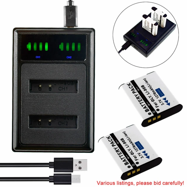 BATTERY 1270mAH Or LCD Charger for Ricoh DB-110 GR III  GR IIIx Digital Camera