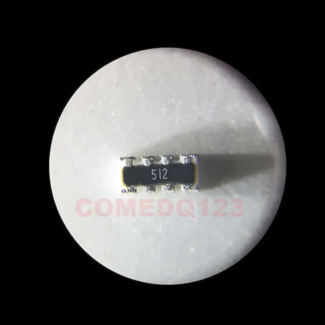 100PCS 8P4R_0402*4 5.1K OHM Ω ±5% 1/16W YC124-JR-075K1L Resistor Networks #T7