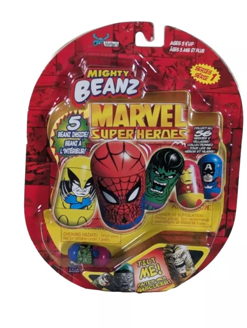 Kids Toy Mighty Beanz New Marvel Super Heroes 2003