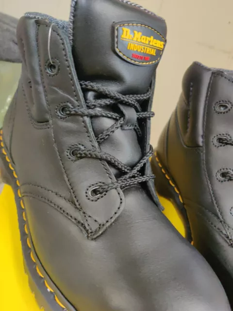 DR MARTENS INDUSTRIAL Leather Steel Toe Boots - UK 10 New Safety Oil ...