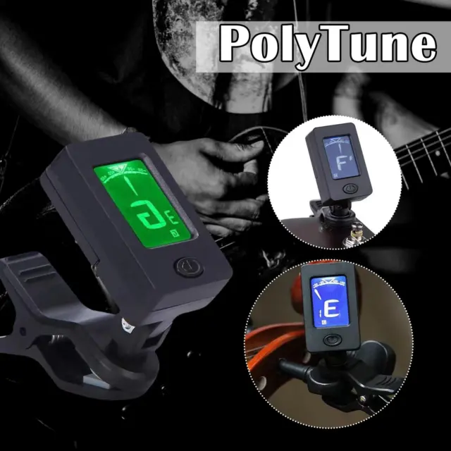 Professional Clip-On Acoustic Guitar Tuner LCD Screen Electric FAST Digital Y9Y7