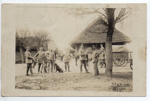 Thème VIE MILITAIRE & Guerre - CARTE PHOTO Non située - Soldats beau plan