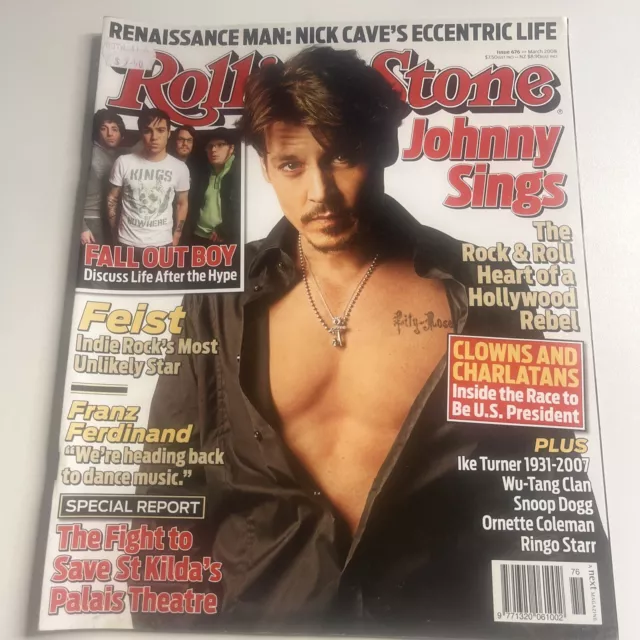 Rolling Stone magazine - Johnny Depp issue 676 March 2008