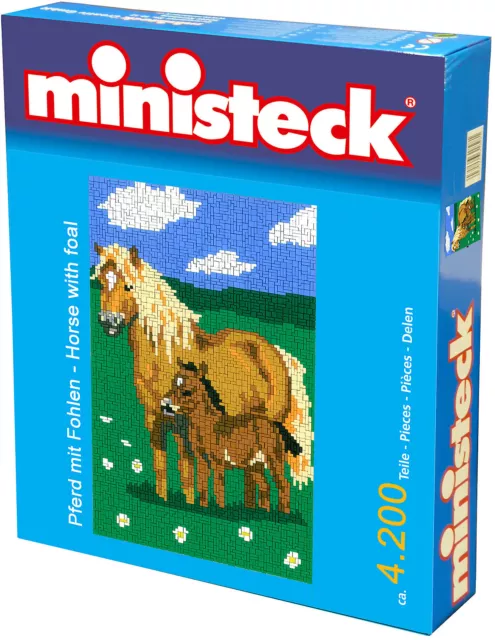 Ministeck Pixel Puzzle (31314): Cheval Avec Poulain 4200 Pièces