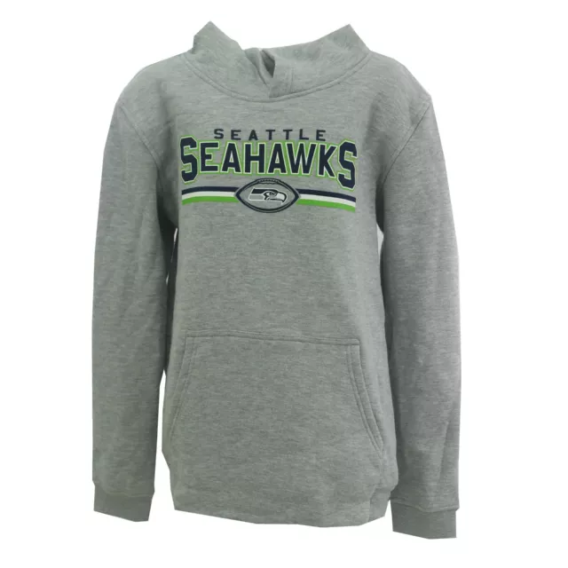 Seattle Seahawks Official NFL Apparel Kids Youth Size Hooded Sweatshirt New