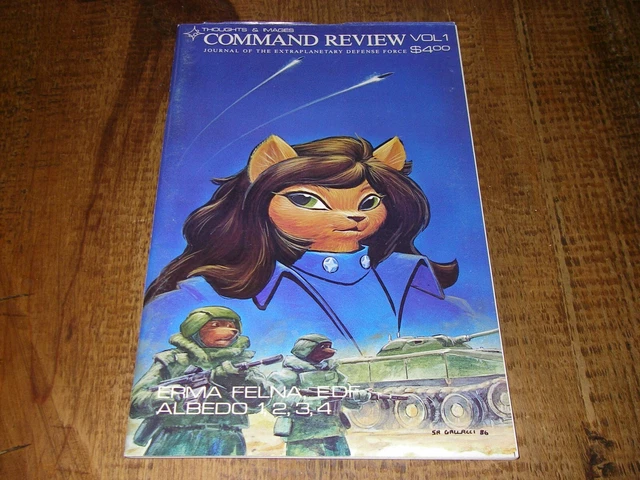 Command Review #1, 1986, comic, Stan Sakai,Usagi Yojimbo back cover,fn