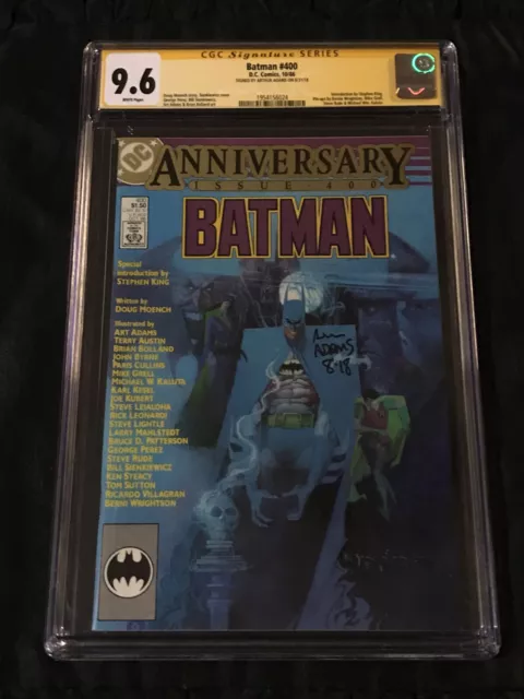 DC Comics 1986 Batman #400 CGC 9.6 NM+ w/ White Pages Arthur Adams SIGNED!