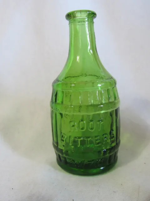 Vintage Wheaton Mini 3" GREEN Bottle Root Bitters