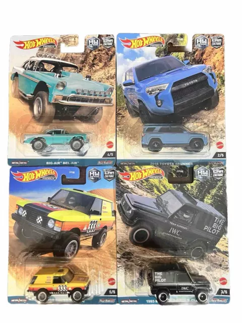 Hot Wheels Premium 2023 Car Culture F Case "HW Off Road" Set of 4 FPY86-959F