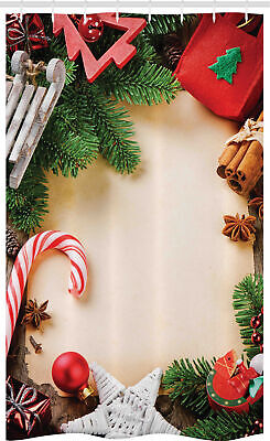Candy Natale Tenda da doccia stall Cannella Candy Cane 