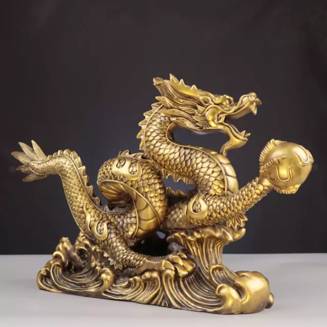 Statue de Dragon Feng Shui, Sculpture du zodiaque, pour la décoration