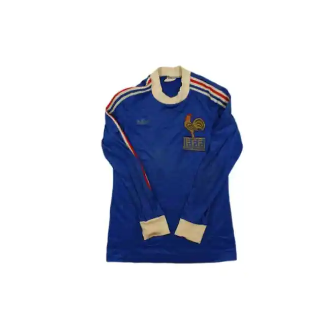 Maillot de football vintage domicile Equipe de France 1978-1979