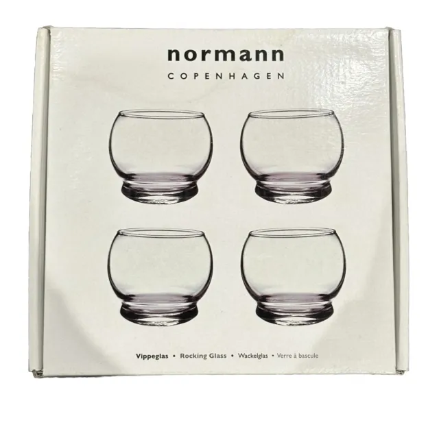 Normann Copenhagen Boxed 4 x  Rocking Glasses - Britt Bonnesen Vippeglas