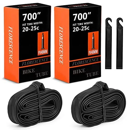 LUCKII Lot de 2 chambres à air de vélo de 28 pouces avec 2 démonte-pneus 700 ...