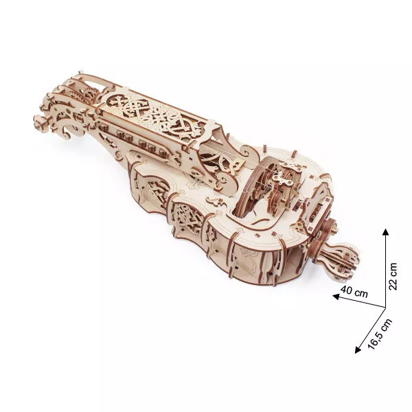 Ugears - Holz Modellbau Hurdy-Gurdy Drehleier spielbar 292 Teile