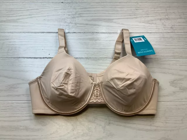 Vanity Fair Beauty Back Minimizer Bra, Women's Size 38C, Beige NEW MSRP $46