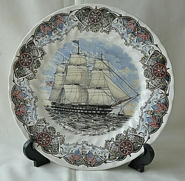 Assiette céramique de collection Churchill Tall Ships (Grands voiliers)