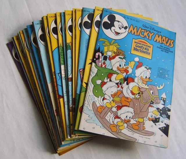 Micky Maus Hefte 1977-1981 Ehapa Verlag Stuttgart 26 Hefte alle mit Beilagen !!