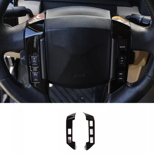 ABS Black Steering Wheel Trim Frame Cover For Land Rover Discovery 3/Freelander2