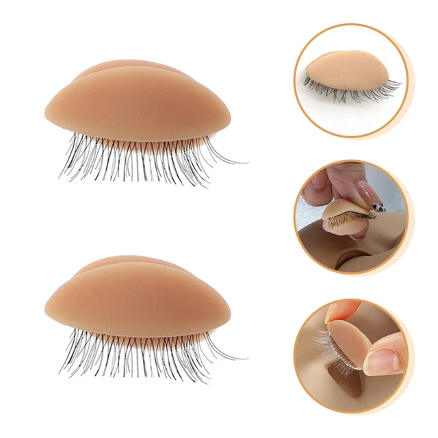 2 pares de silicona para párpados reemplazados ojos extraíbles moldes de silicona Mannequin Suite
