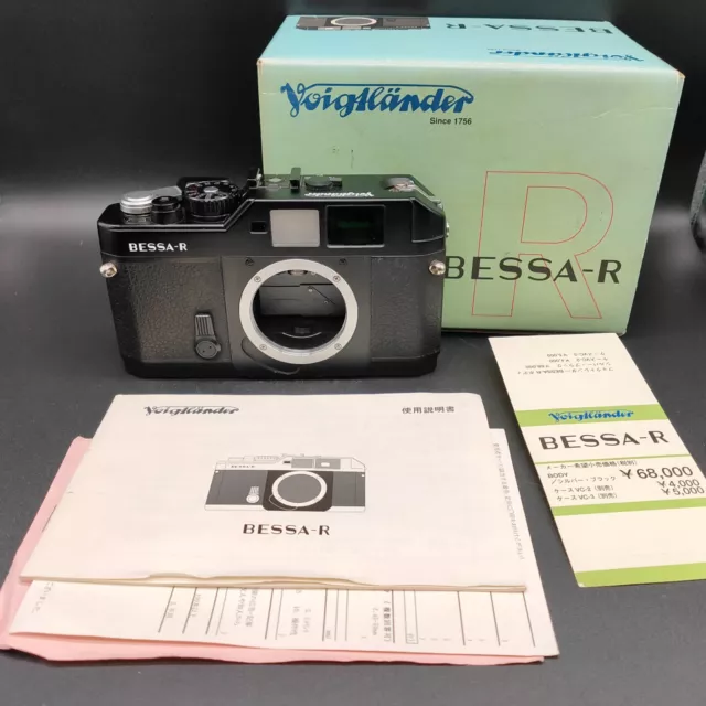 [ NEAR MINT in Box] Voigtlander Bessa R BLACK 35mm Rangefinder Film Camera JAPAN