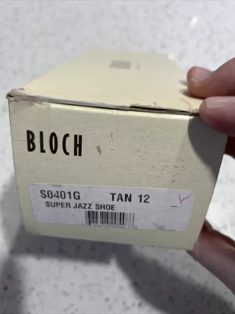 NIB Bloch S401G Super Slip On Jazz Dance Shoes Tan Kids. Size: 12 2