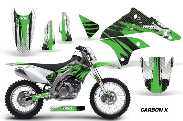 Dirt Bike Grafica Kit Decalcomania Adesivo Per Kawasaki KLX450 08-12 Carbonx G