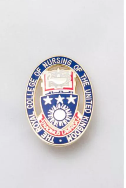 Bnib Rcn Royal College Of Nursing Enamel Pin Badge Nhs Nurse