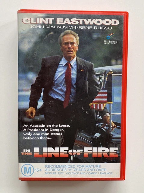 IN THE LINE Of Fire [VHS] First Release Big Box Video Eastwood Ex