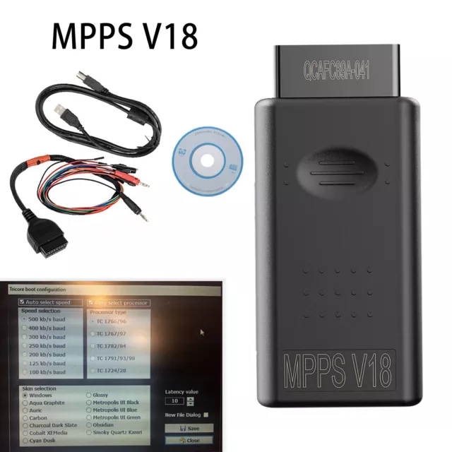 MPPS V18 MAIN + TRICORE + MULTIBOOT w/ Breakout Tricore Cable Auto Detect ECU