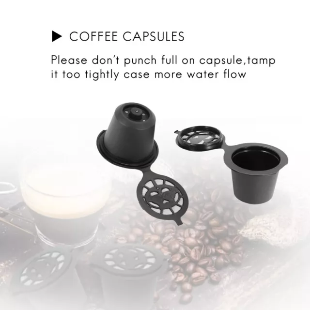 6 Reusable Refillable Coffee Capsule Filter Compatible with coffee machines wO5 3