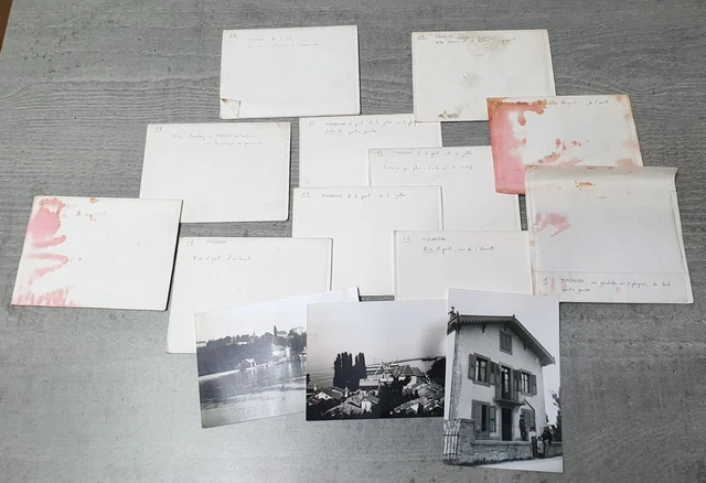 Lot De 8 Plaques Photographiques Couleurs ILFORD LANTERNS 13x6 Cm – Début XXe, Vintage, Collection