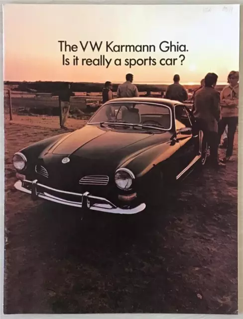 VOLKSWAGEN VW KARMANN GHIA USA Car Sales Brochure 1971 #33-14-16010B