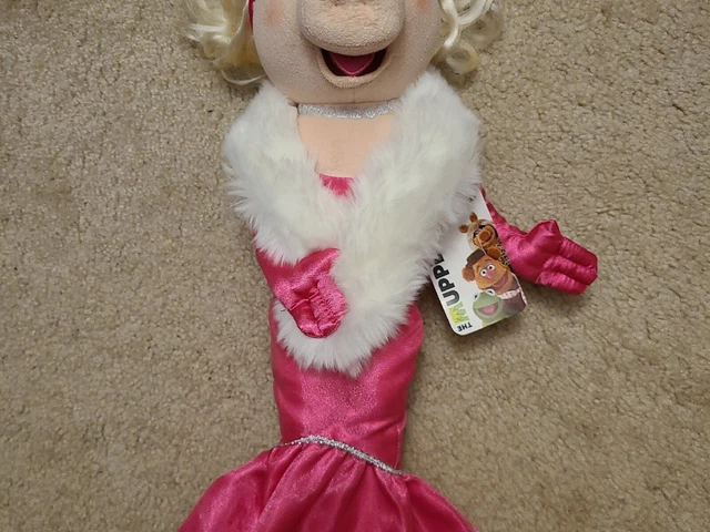 Disney Store Miss Piggy 20" Muppets Glamour Plush Doll Stuffed Pink Dress W/tags