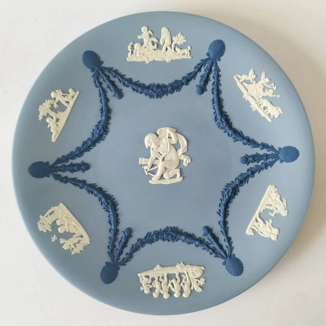 Wedgwood Jasperware Tri Colore Piatto Torta Cupido Accordatura His Arco