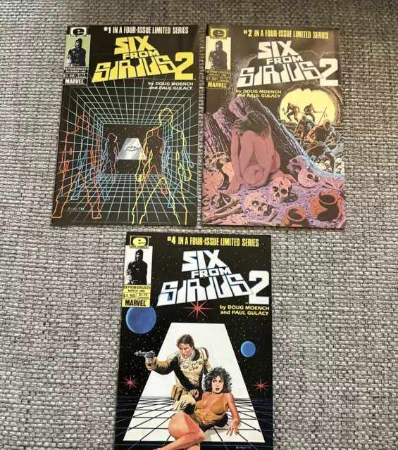 Six From Sirius 2 - #1,#2,#4 Epic Comics 3/86 Marvel Limited Series SEE PICS💥