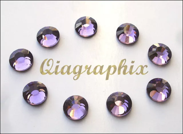 2x 1440 Pcs (20 gross) DMC Iron On Hotfix Rhinestones Light Amethyst SS20, SS20C