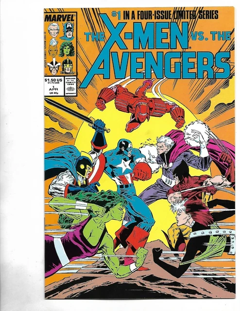 X-Men vs Avengers #1, 1987, 9.4, NM, Stan Lee era classic, copper age