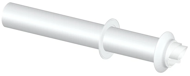 Terminale orizzontale aspirazione/scarico coassiale M/F 60/100 Stabile PACTP 01