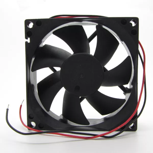 80mm DC24V Cooling Fan Electrical Cabinet Exhaust  2 Wires 8025 80*25mm